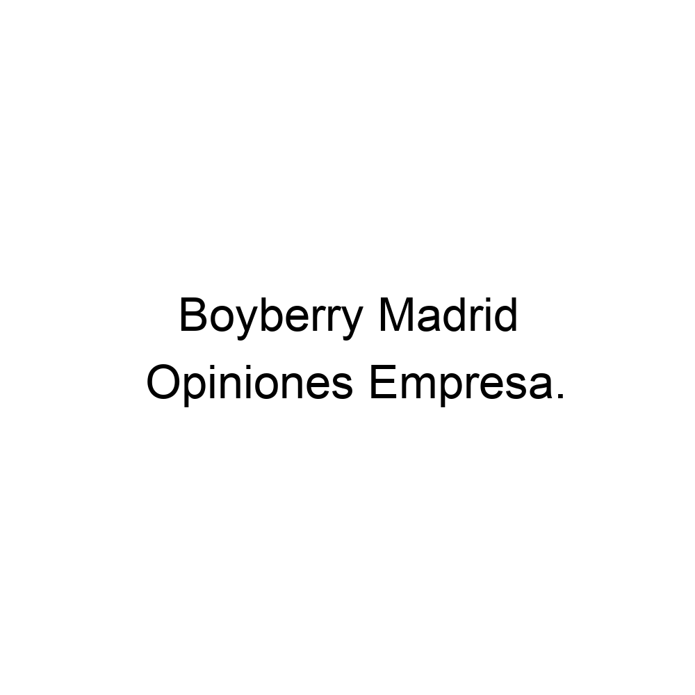 Opiniones Boyberry Madrid, Madrid ▷ 934262312