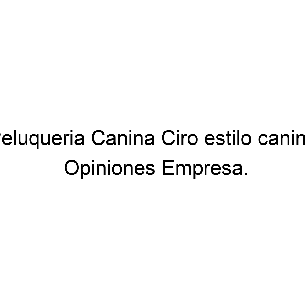 Opiniones Peluqueria Canina Ciro estilo canino Alcal de Henares